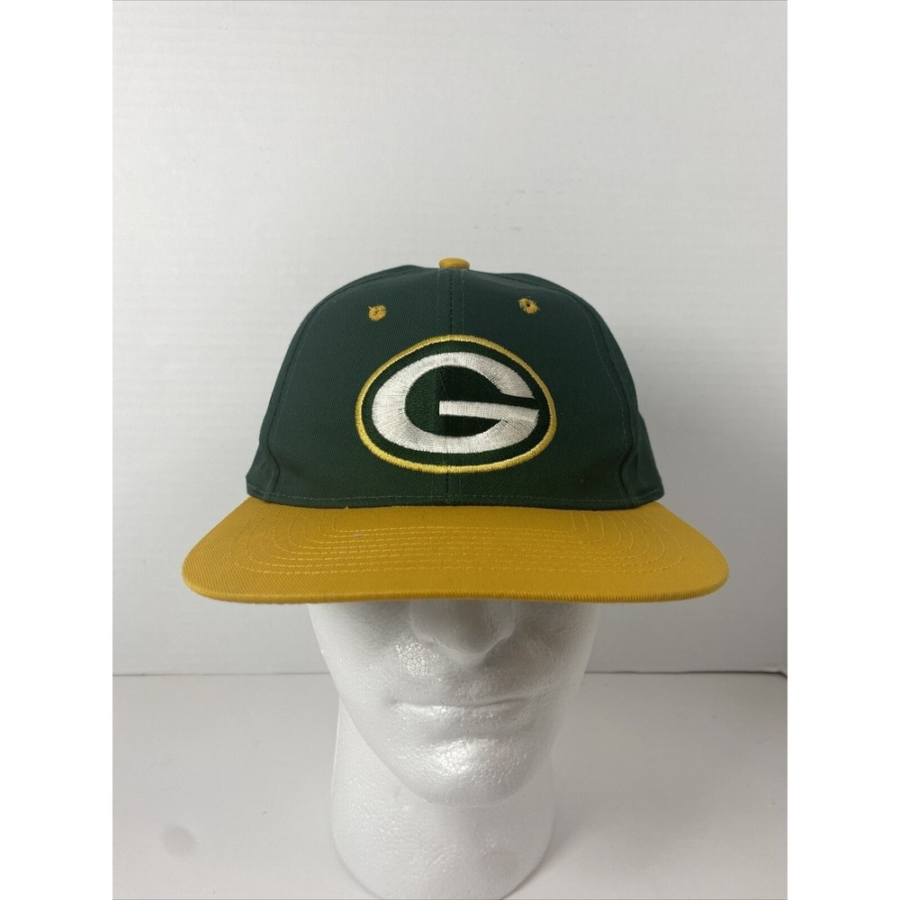 Vintage NFL Green Bay Packers Strapback Hat Green Baseball Cap‎ Game Day